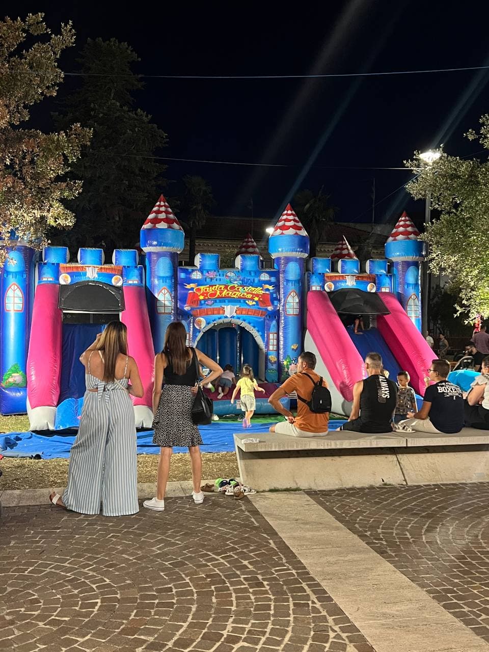 Castello gonfiabile serata